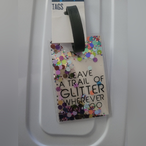 COPY - COPY - Glitter Luggage tag - Picture 1 of 2
